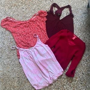 They are all I good condition barely got weared and all washed